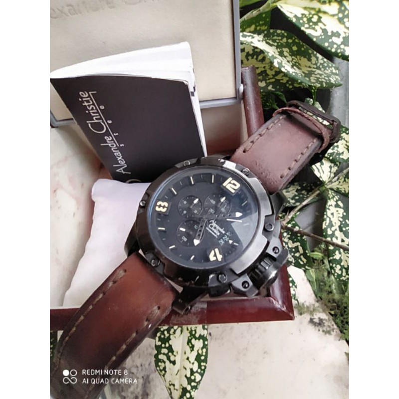 Alexander Christie AC 6295 MC, full black, Quartz, second