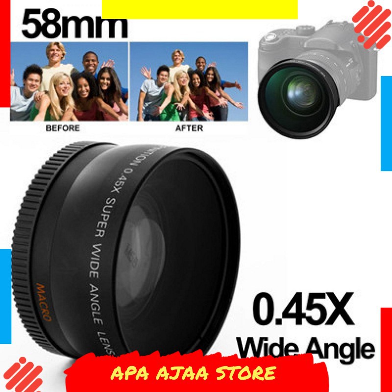 Best Seller ! Super Wide Angle Lens with Macro 58mm for Canon - S-DAL-0001