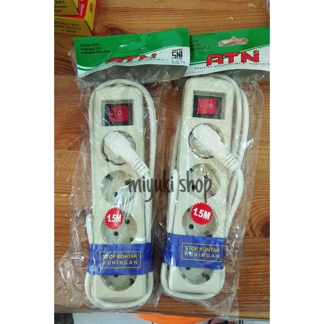 Stop kontak ATN 4 Lubang 1,5 Meter