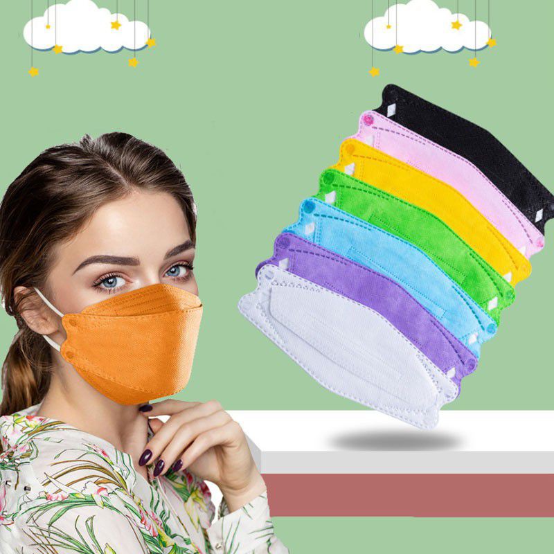 10PCS MASKER KF94 MIX WARNA RANDOM WARNA WARNI EVO 3D