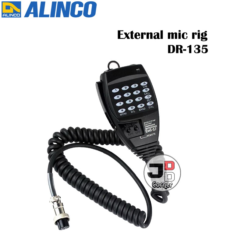 MIC RIG Alinco DR-135 EMS-57 ORIGINAL Baru Extra Hand DR135 DR 135 EMS57