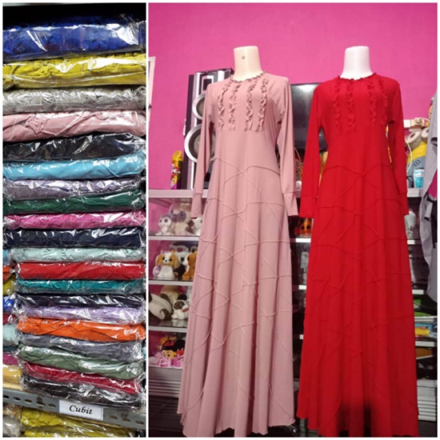 Gamis jersey cubit grade A