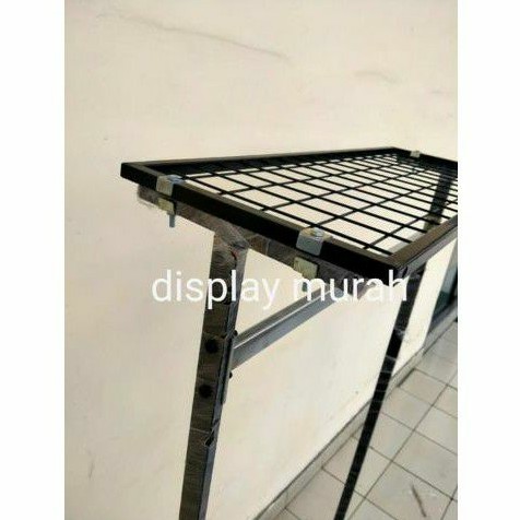 Gawang Baju Hitam 80x150 cm Plus Ram Rak Display Stand Gawangan Baju - BH