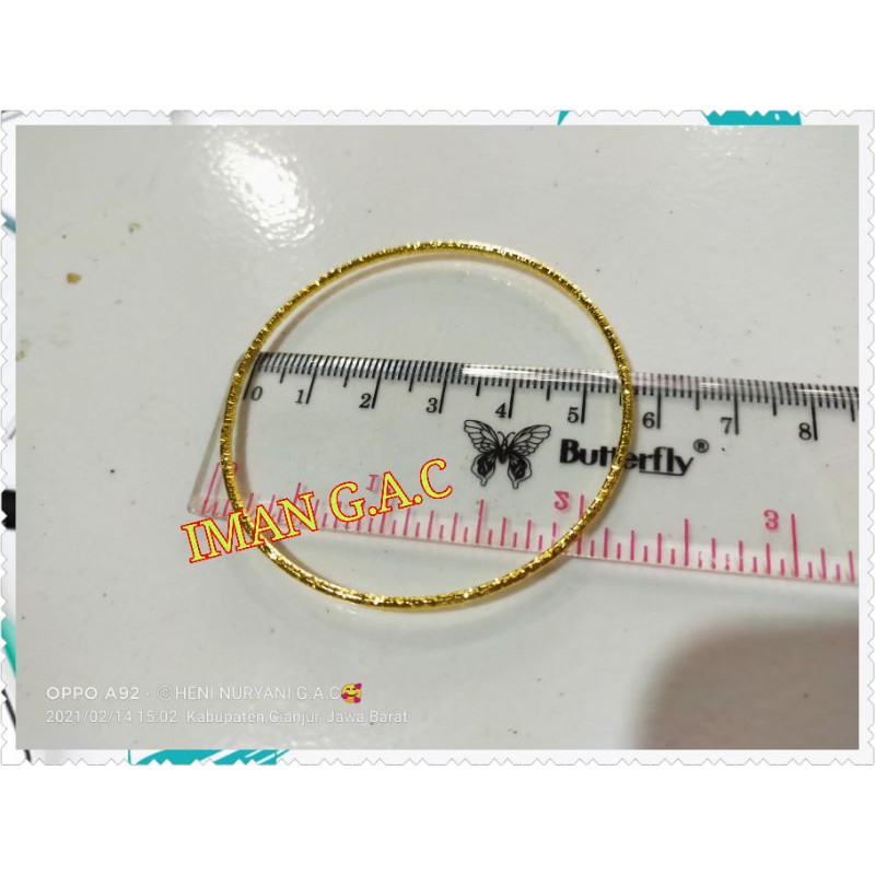 Xuping gelang keroncong india anak isi 12 pcs/gelang keoncong gold gelang xuping