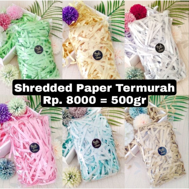 

[Termurah]500gr Shredded Paper Kertas Cacah/Kawul/Serut Isi Packing Gift Box Hampers Parcel Hadiah