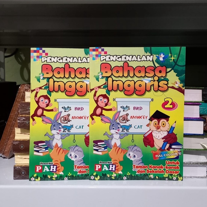 Buku Pengenalan Bahasa Inggris 1 dan 2 PAH (Warna)