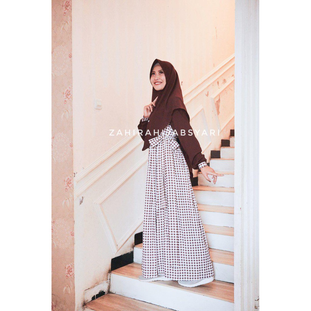 GAMIS LUNA BAY ZAHIRA HIJAB SYARI  ORIGINAL GAMIS JUMBO GAMIS TERBARU GROSIR GAMIS