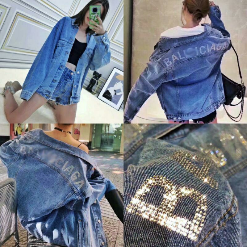 JAKET BALENCIAGA JEANS TEBAL IMPORT FULL BERLIAN FREESZ PREMIUM