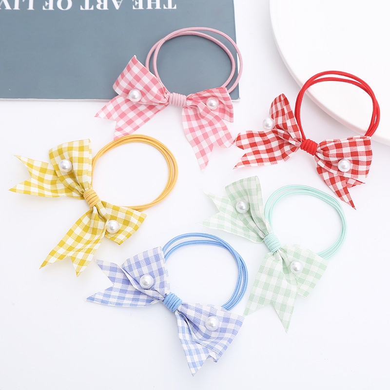 (SATUAN) Ikat Rambut Chibi - Aksesoris Kunciran Simpul Anak Perempuan kualitas Import Gaya Elegant Korea Pita Square Balita Wanita Lucu Murah Babycinnamon