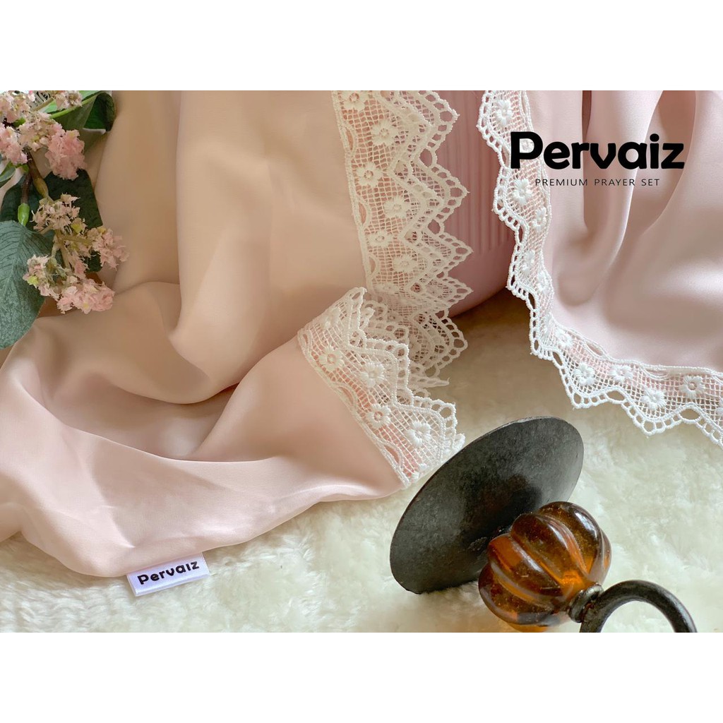 PERVAIZ MUKENA SILK PREMIUM || SOFT PINK