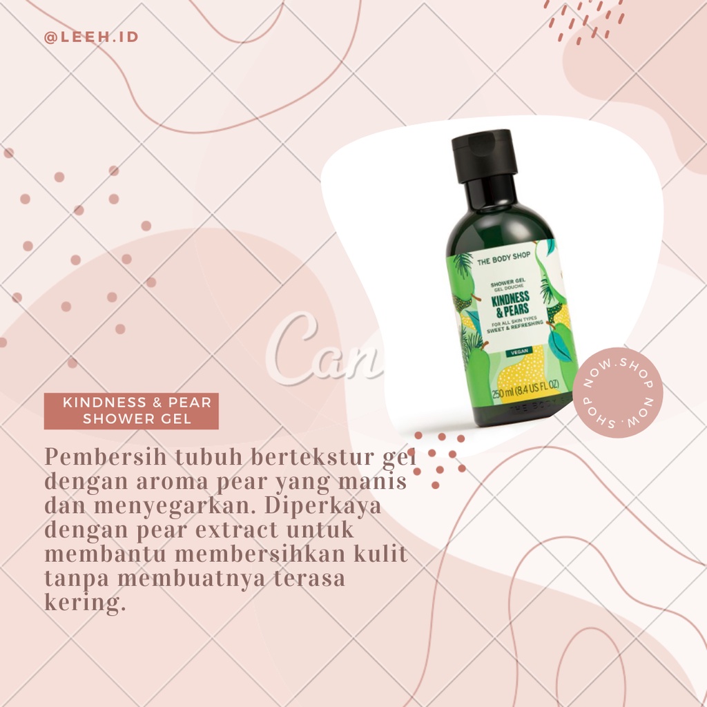 Jual THE BODY SHOP Kindness & Pear Shower Gel 250ml Shopee Indonesia