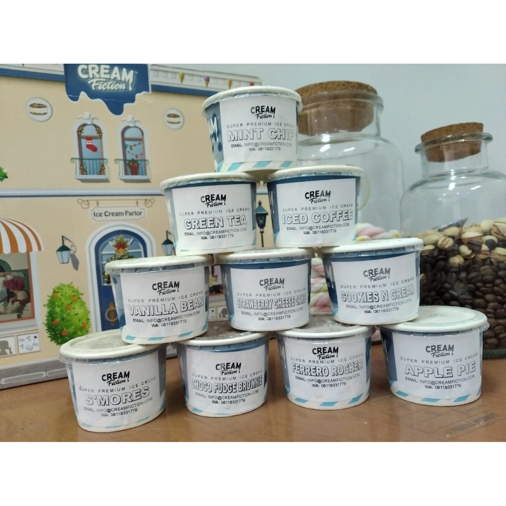 

Ice Cream Cup 120ml Cream Fiction Es Krim