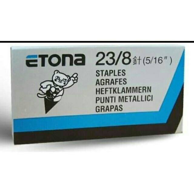 

Isi hekter / staplers 23/8 merek ETONA