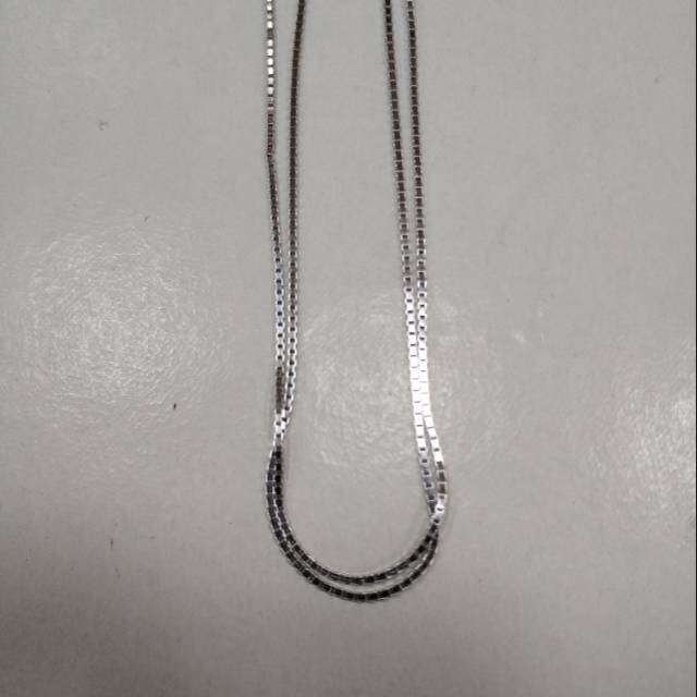 Kalung italy kaca silver 925