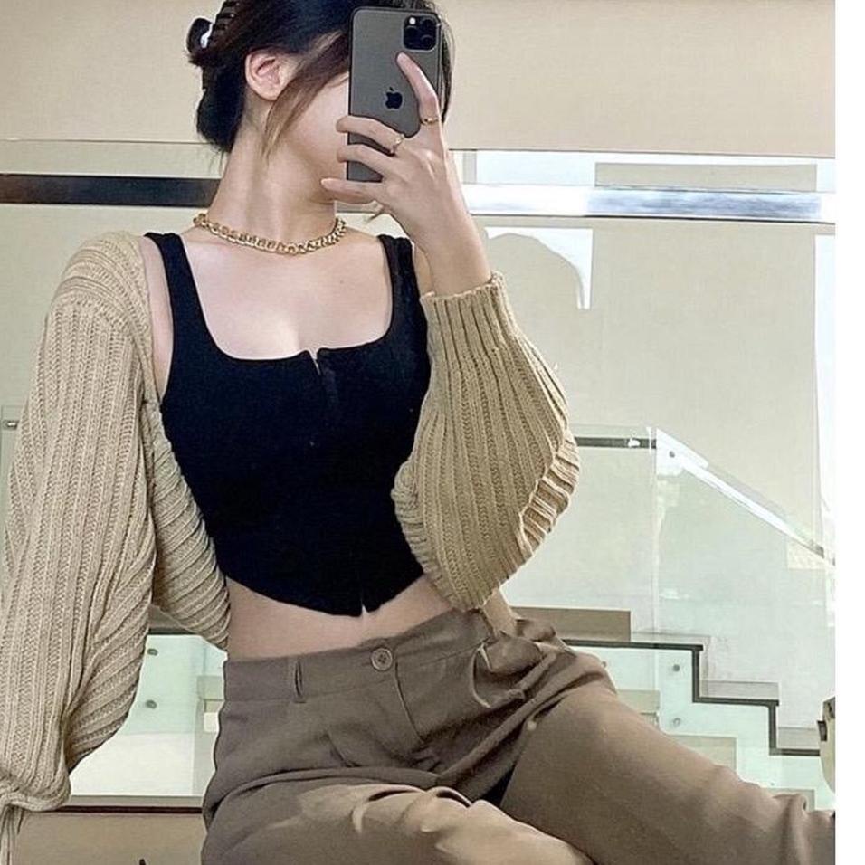 Terbaik LIAM OVERSIZE CROP CARDIGAN/Bolero Rajut Wanita Liam Oversize Crop