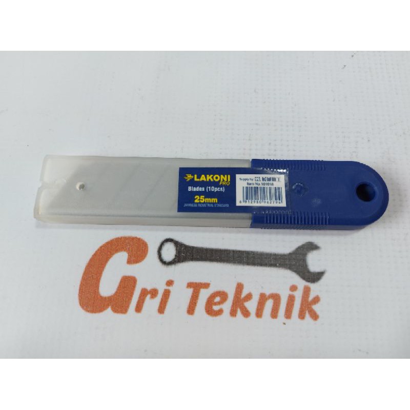 

ANAK PISAU CUTTER BESAR LAKONI PRO 25 MM 101018 ISI 10 PCS / ISI CUTTER BESAR / BLADES