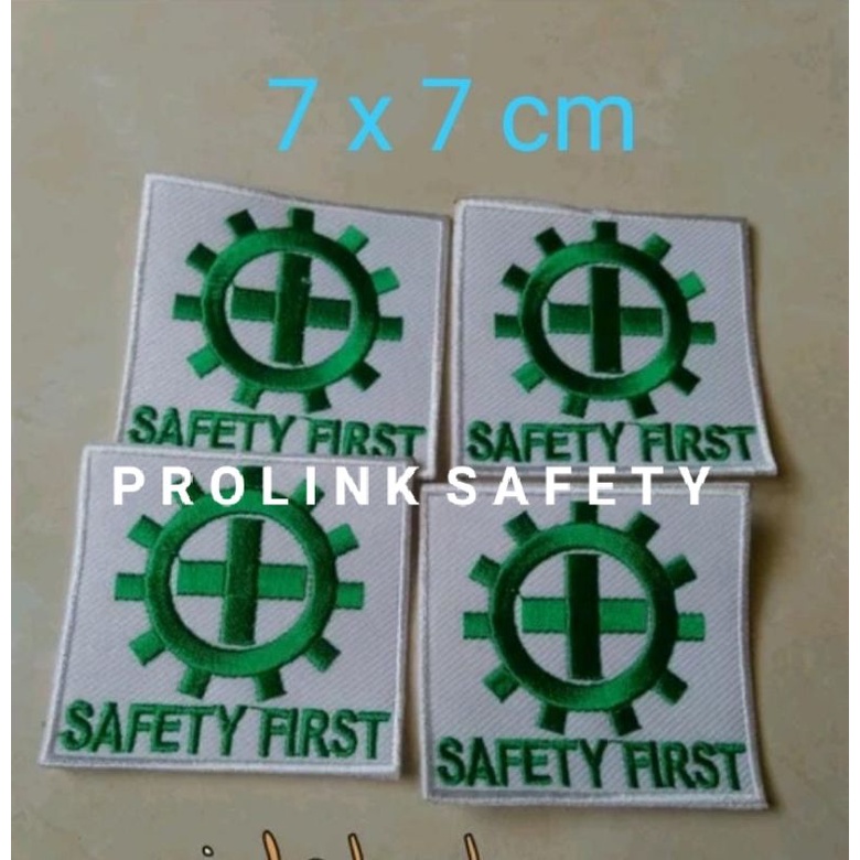 LOGO K3 SAFETY BESAR 7 X 7 CM BORDIR EMBLEM