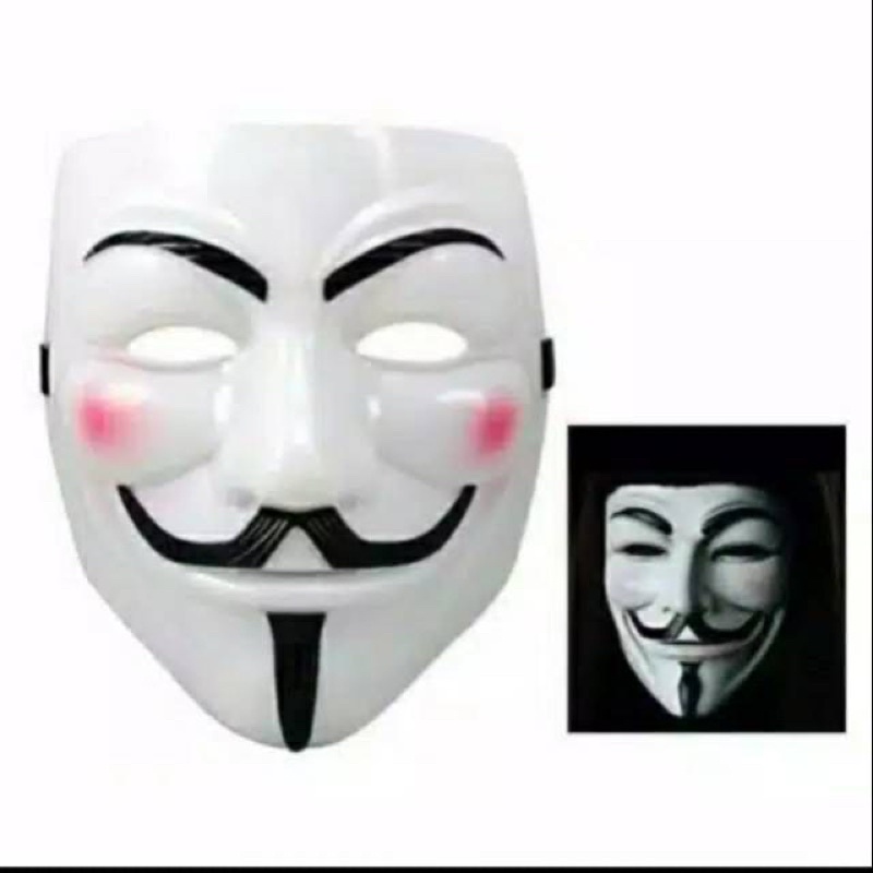 topeng anonymous / topeng pesta mask / topeng hacker kualitas kw super