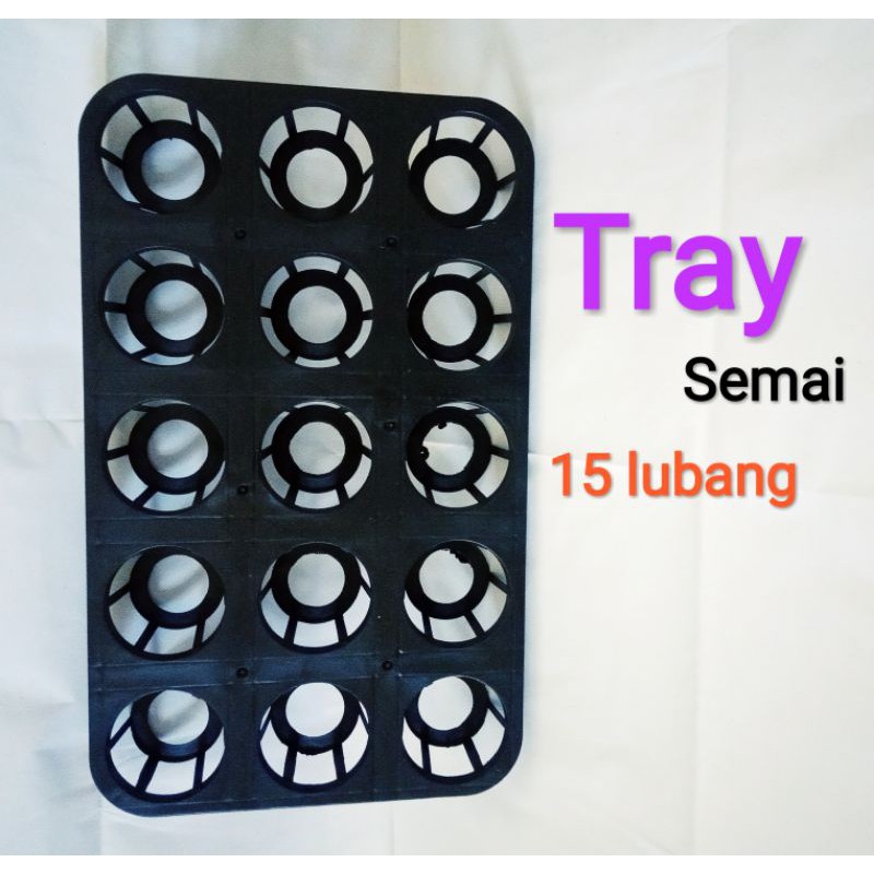 Tray pot 15 lubang semai tray anggrek pot plastik pot semai