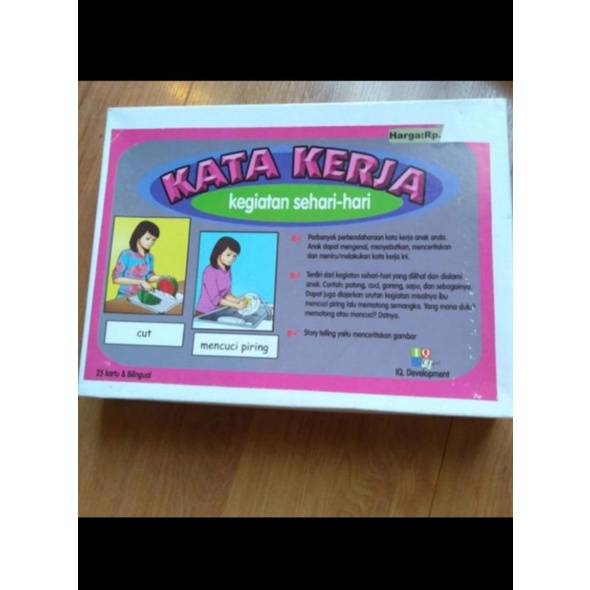 KARTU KATA KERJA IBU TERAPI WICARA/KARTU PERILAKU AUTIS