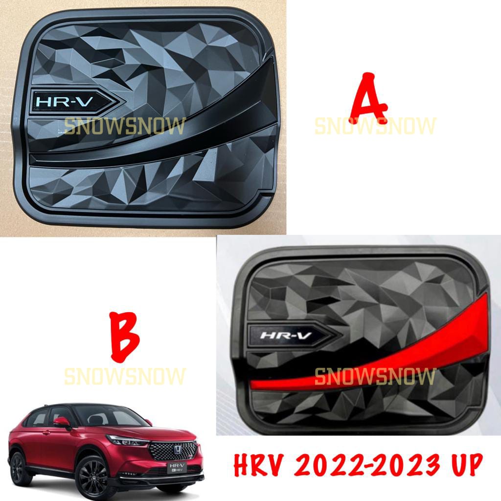 Tank Cover Honda HRV 2022 2023 Diamond Hitam Merah