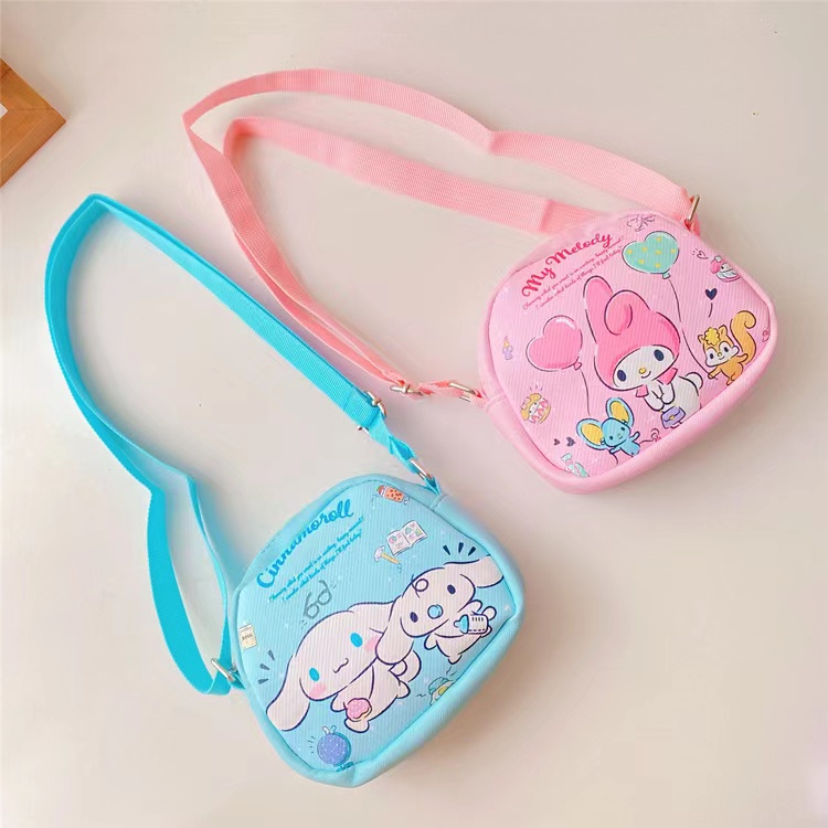 Tas selempang sanrio TU074 kitty melody cinamoroll kuromi anak perempuan paud sd sling bag