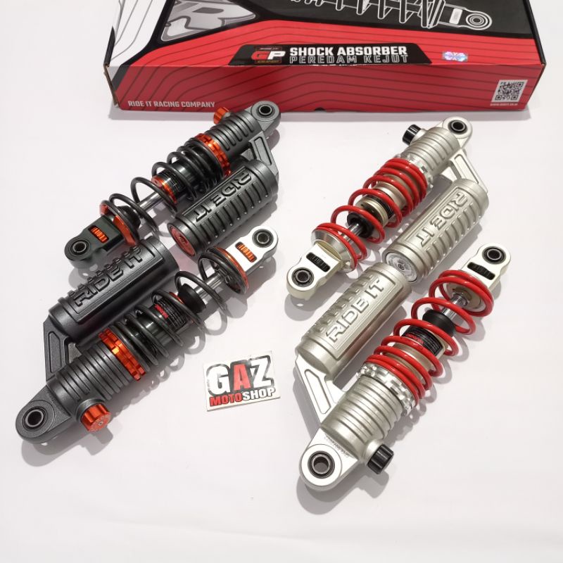 Shock RIDE IT GP 28 cm Model KYB Double Klik Shockbreaker Tabung GP CLASSIC 280 mm skok belakang Jupiter Z Fiz R F1zR Vega R ZR