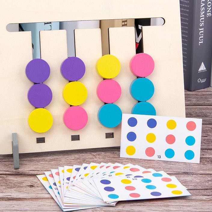 

00Q TweedyToys - Papan Cocok Warna 4 Bulat Kecil E17B