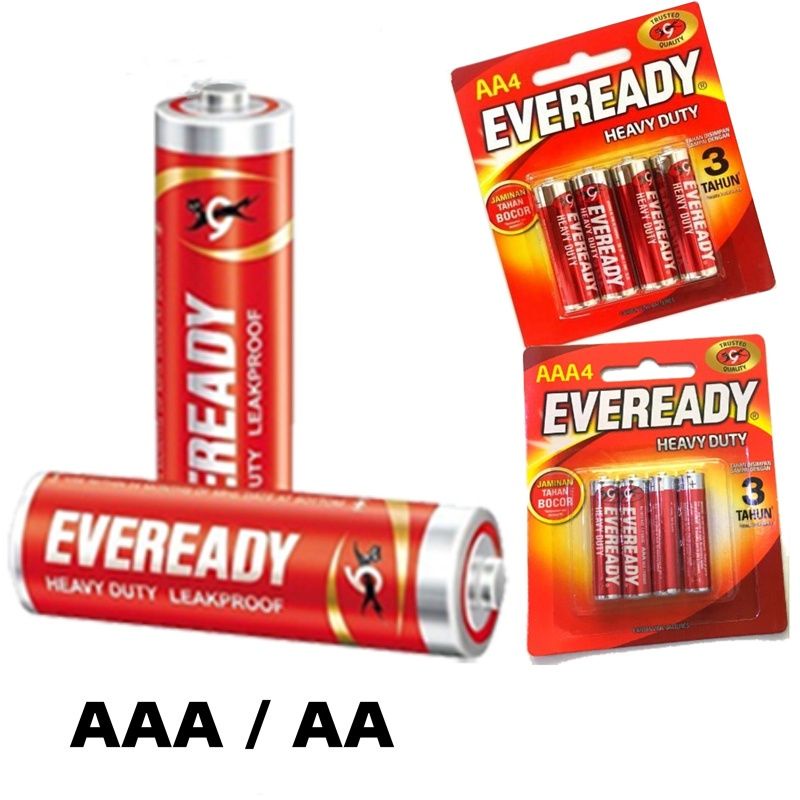 Batrai Eveready Merah AA/ AAA