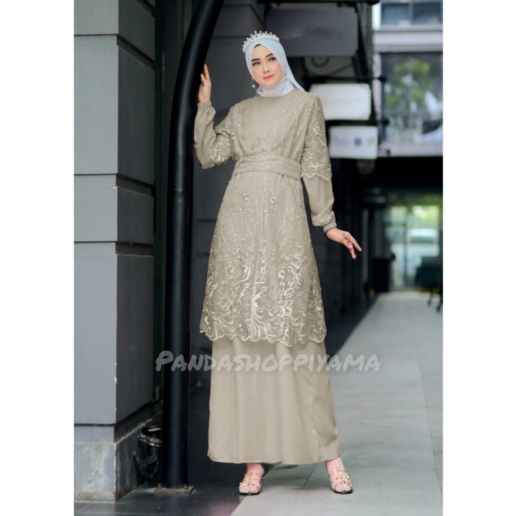 SASA DRESS // DRESS PESTA + OUTER TILE PREMIUM // DRESS REMAJA // DRESS KONDANGAN // DRESS JUMBO // GAMIS PESTA // GAMIS BRUKAT // GAMIS REMAJA