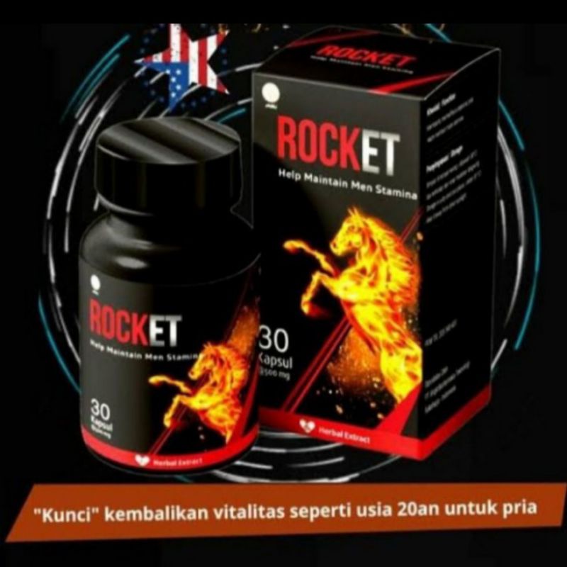 KAPSUL PEMBESAR ROCKET ORIGINAL OBAT HERBAL MENAMBAH KUAT STAMINA PRIA