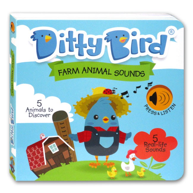 (WP) Ditty Bird Farm Animal Sounds Board Book