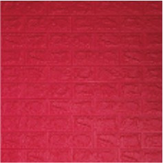 Belikuy COD Wallpaper Dinding Foam 3D Kecil Motif Batu Bata / walpaper dinding Foam U96-ROSE