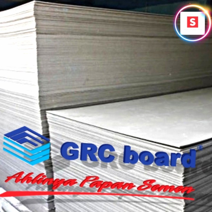 Plafon Papan Semen Grc Board 4 mm ORI