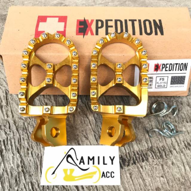 Foot Step Depan Lipat Expedition CNC Motor KLX 150