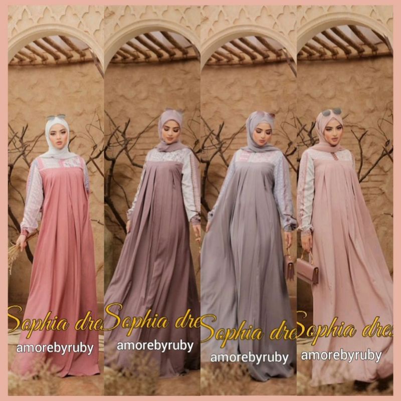SOPHIA DRESS AMORE BY RUBY GAMIS MOTIF TERBARU