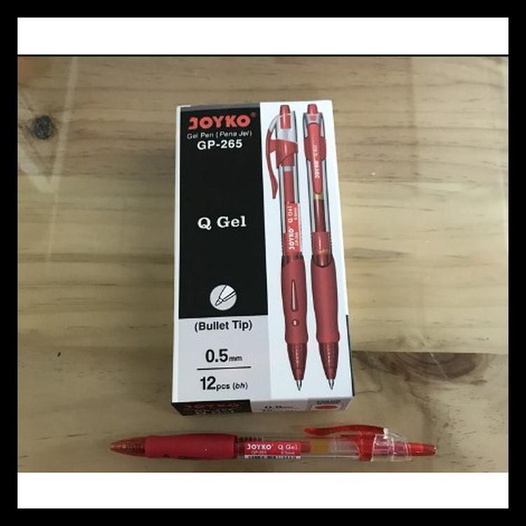 

Murmer Pulpen Gel Joyko Gp-265 Q-Gel 0.5Mm / Pulpen Joyko Q-Gel ( Perlusin ) - Merah Terbaru