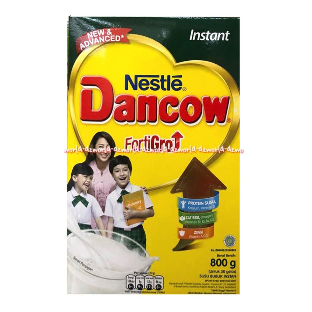 Dancow Fortigro 800gr Full Cream Instant Cokelat Susu Putih Coklat Instant Nestle Fortigo Susu Bubuk Dancow Kemasan Dus