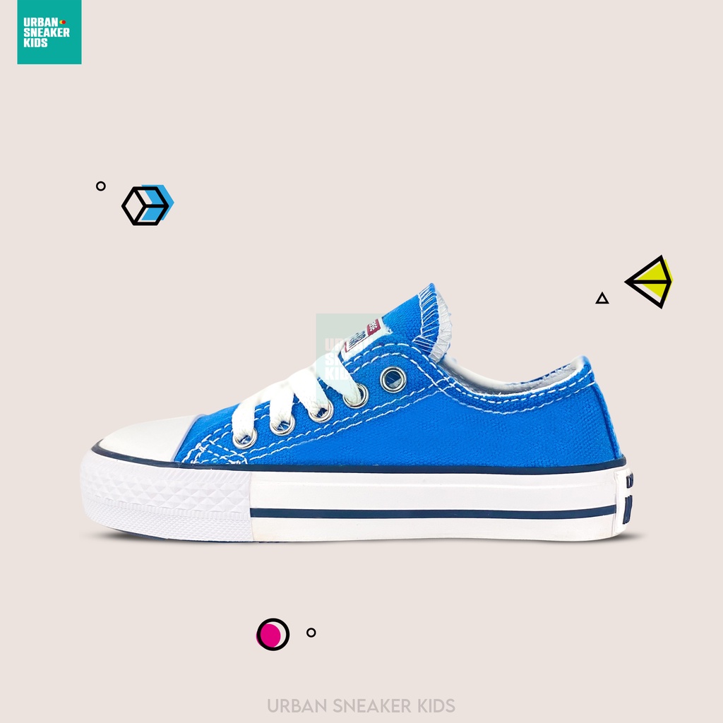 SEPATU ANAK CONVERSE ALL STAR LOW BLUE 18-35 SEPATU ANAK USIA 1-10 TAHUN - URBAN SNEAKER KIDS