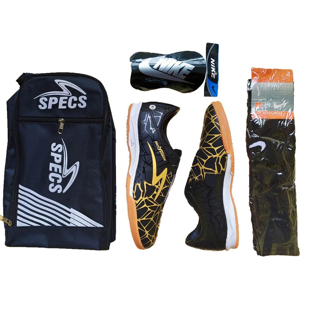 [KODE FP9DR] SALE  PAKET KOMPLIT Sepatu Futsal SPECS NEW SPYDER FULL PINK, Infinity, Satu Accelerato