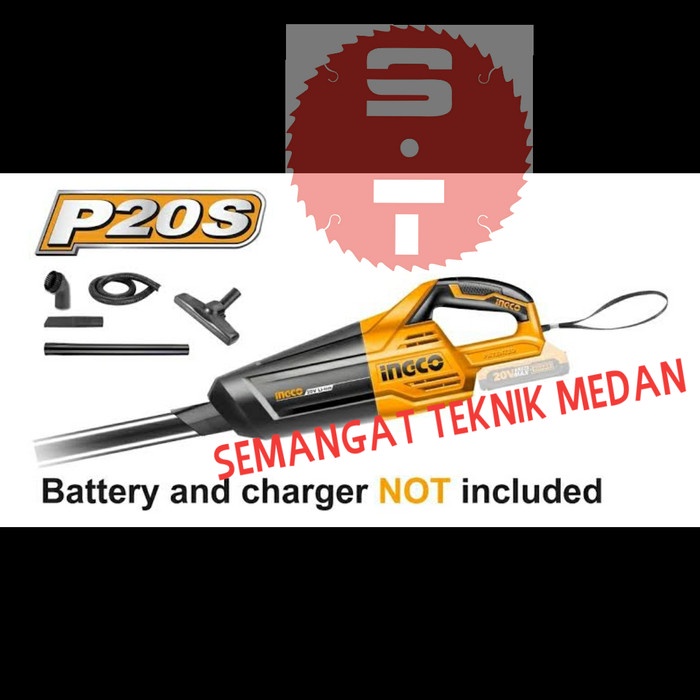 {duniastore} CVLI2001 VACUUM VACUM CLEANER CORDLESS SEDOT HISAP DEBU 20V UNIT INGCO Berkualitas