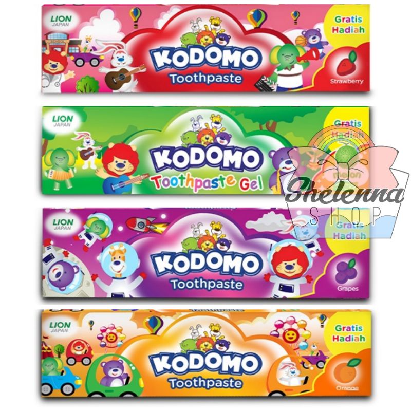 KODOMO Pasta Gigi odol anak Grape Strawberry Orange Melon  Tube 45GR