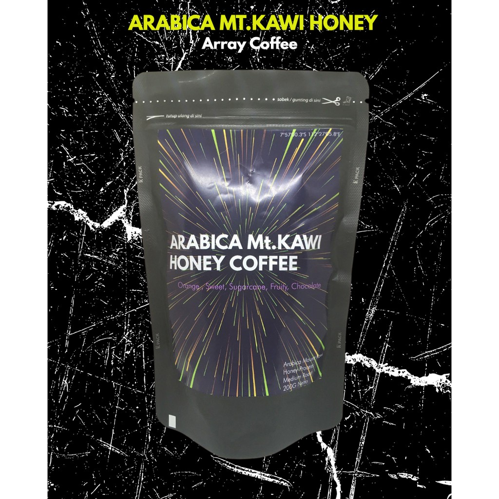 

Kopi Arabika Honey Mt. KAWI 200 gram (Biji/Bubuk)