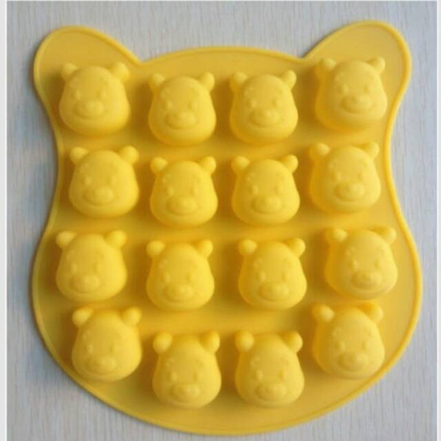 CETAKAN COKLAT ES PUDING JELLY POOH MOLD BEAR