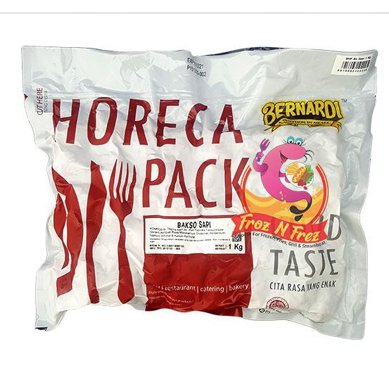 

Bernardi Bakso Sapi Besar 1000 Gram (50 Pcs) - Horeca Pack Ready Stok