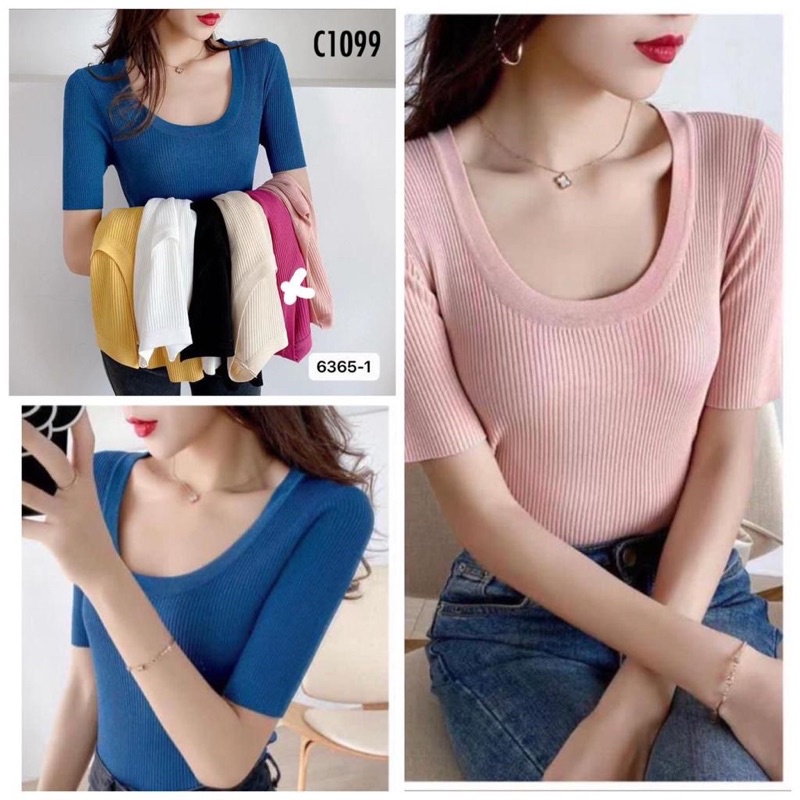 Baju Import Rajut Wanita Adem Lembut Kerah Oneck