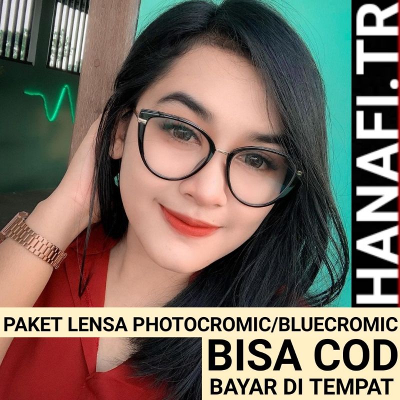 KACAMATA LENSA PHOTOCROMIC // 95283 // KACAMATA LENSA BLUECROMIC // KACAMATA WANITA // KACAMAT MINUS