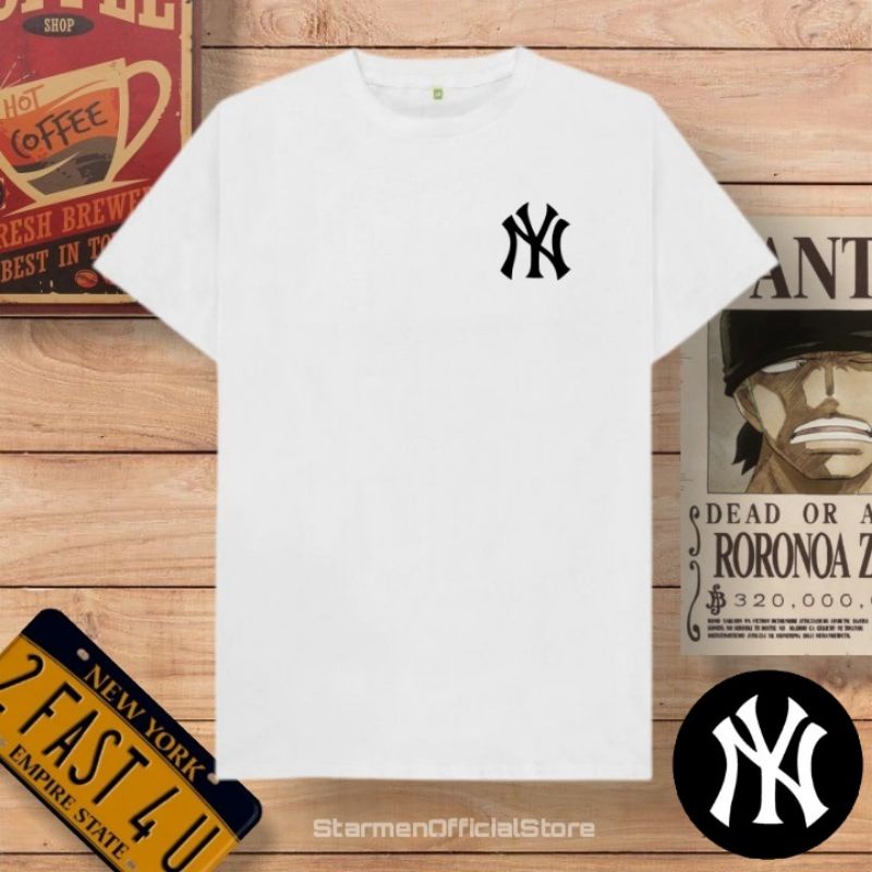 Kaos Distro Unisex NEW YORK NY Katun Combed 30s / sablon polyflex /polyflex premium / Pakaian Pria Wanita Atasan Cowok Cewek /kaos kekinian / kaos viral / tshirt tumbrl tee basic /SIZE M , L , XL , XXL / kaus oblong oversize kaos murah best seller ready