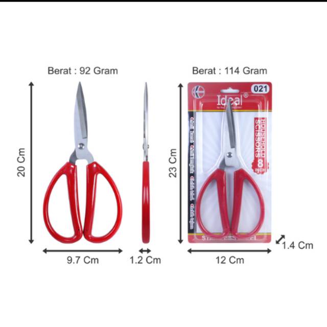 

Gunting kain / gunting kodok / gunting IDEAL 021