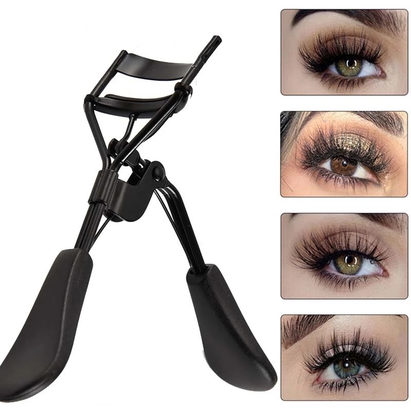 1PC Carbon Steel Beauty Flat Handle Global Arc Eyelash Curler / Curled Eyelashes Clip / Eyelash Beauty Makeup Tools